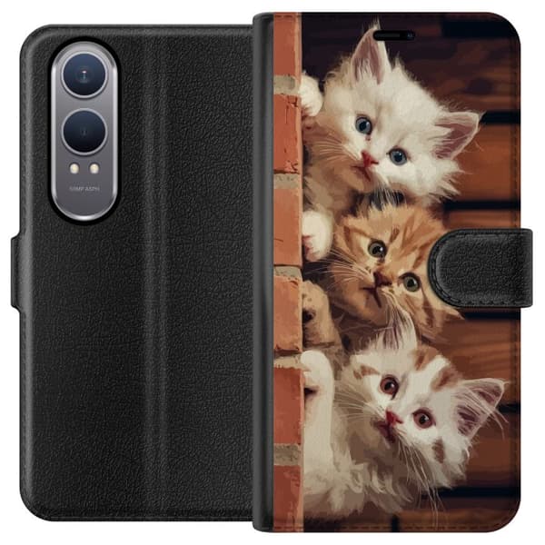Kompatibel Tegnebogsetui til OnePlus Nord CE4 Lite Katte