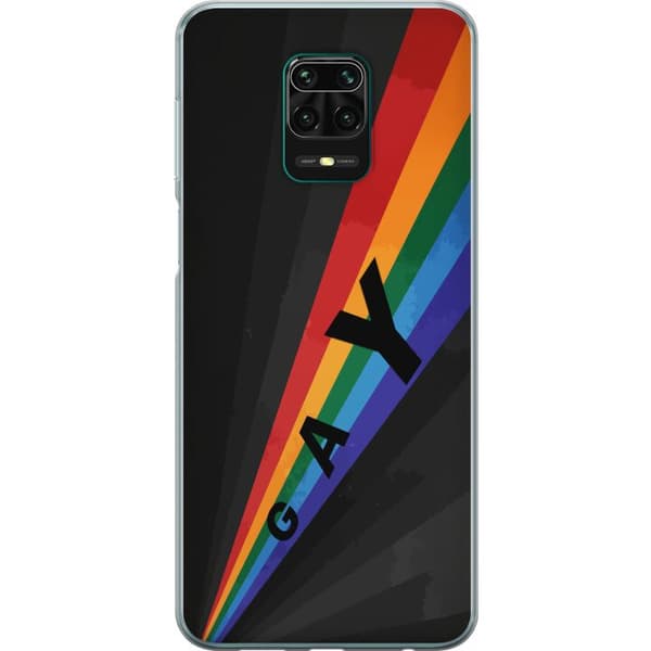 Kompatibelt Mobildeksel til Xiaomi Redmi Note 9 Pro Gay regnbåge svart