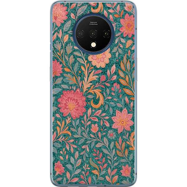 OnePlus 7T Gjennomsiktig deksel Floral Dream