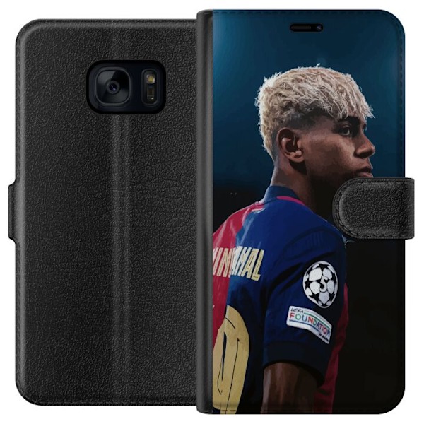 Samsung Galaxy S7 Lompakkokotelo Lamine Yamal - Barcelonan ihm