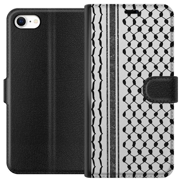 Apple iPhone 6 Tegnebogsetui Palæstinensisk mønster - inspireret af traditionel stil keffiyeh-stof