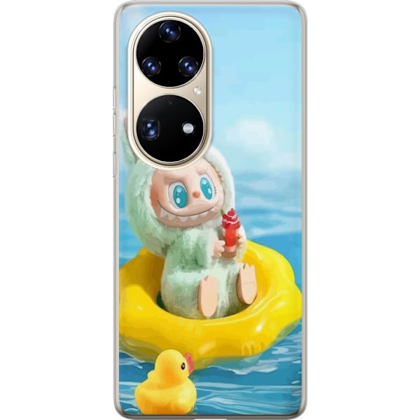 Huawei P50 Pro Läpinäkyvä kuori Labubu Macaron-sarja