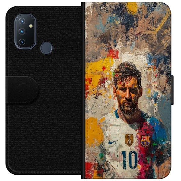 OnePlus Nord N100 Plånboksfodral Messi Art