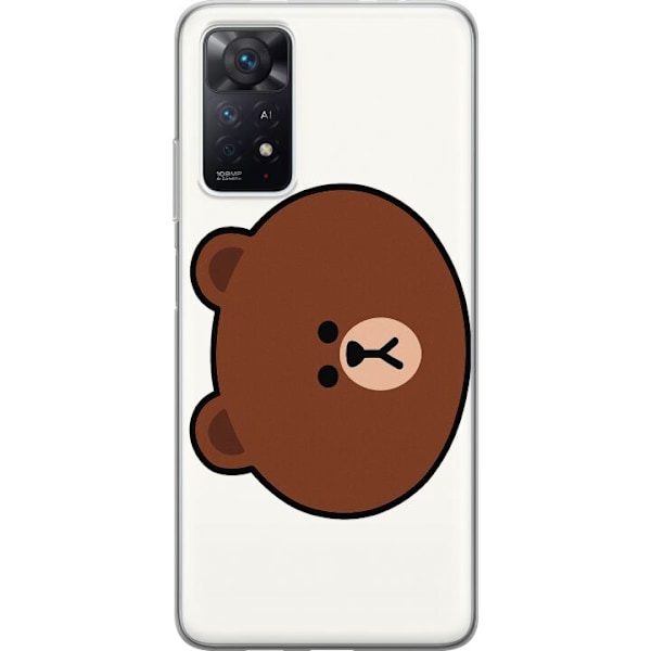 Xiaomi Redmi Note 11 Pro 5G Genomskinligt Skal line friends brown