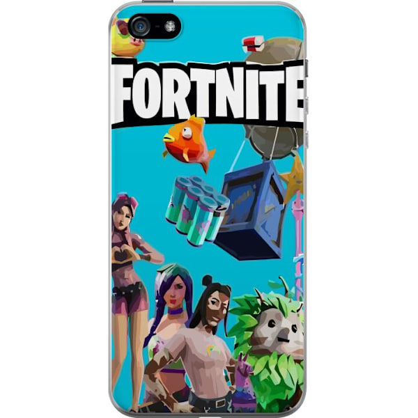 Apple iPhone 5 Läpinäkyvä kuori Fortnite