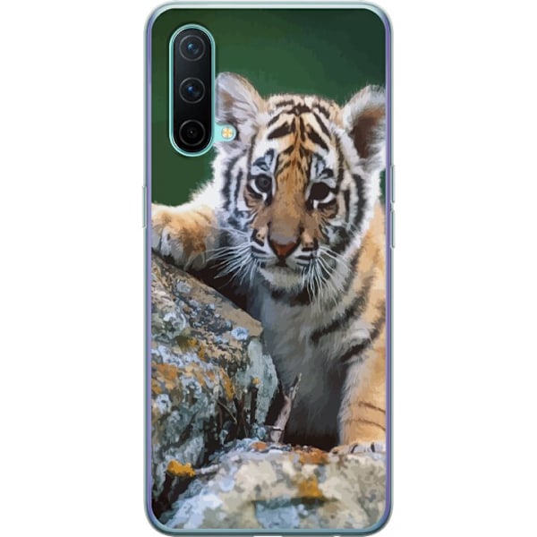 OnePlus Nord CE 5G Gennemsigtig cover Tiger