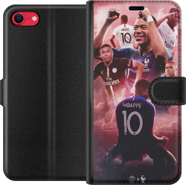 Kompatibel Tegnebogsetui til Apple iPhone 8 Mbappe
