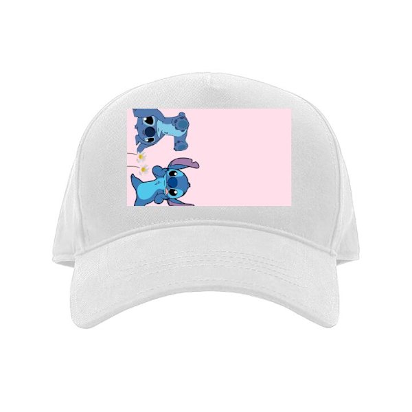 Keps för Vuxen | Klassisk Justerbar Keps Stitch Skratt & Bus vit Vuxen
