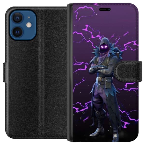 Kompatibelt Plånboksfodral till Apple iPhone 12 mini Raven Fortnite Thunder