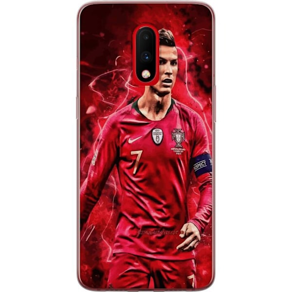 OnePlus 7 Läpinäkyvä kuori Ronaldon Taidot - CR7 Suunnittelu Aidolle Kannattajalle