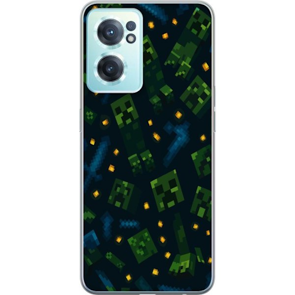 OnePlus Nord CE 2 5G Läpinäkyvä kuori Minecraft Dungeons Mob
