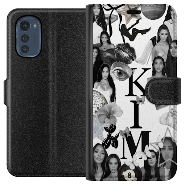 Motorola Moto E32s Tegnebogsetui Kim Kardashian – Aesthetic Look 2025