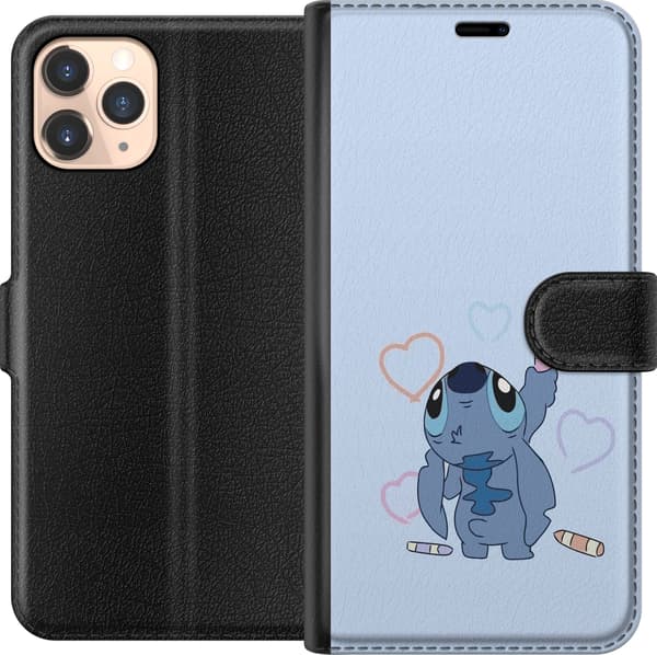 Kompatibel Tegnebogsetui til Apple iPhone 11 Pro Stitch Hjerter