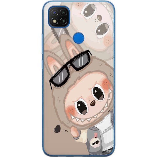 Xiaomi Redmi 9C NFC Gennemsigtig cover Labubu Rainbow Chaos