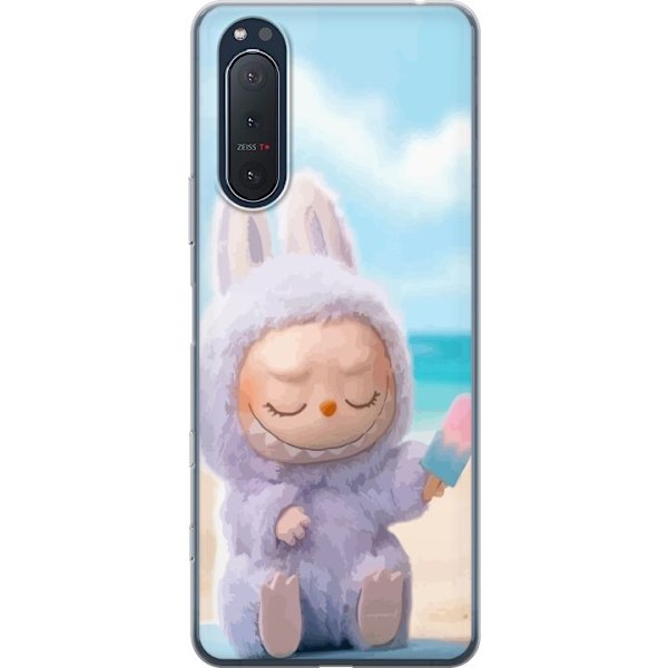 Sony Xperia 5 II Gennemsigtig cover Labubu Lyserød Stemning