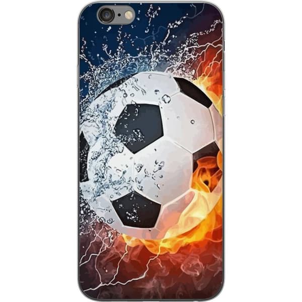 Kompatibelt Mobildeksel til Apple iPhone 6 Plus Fotball Eld