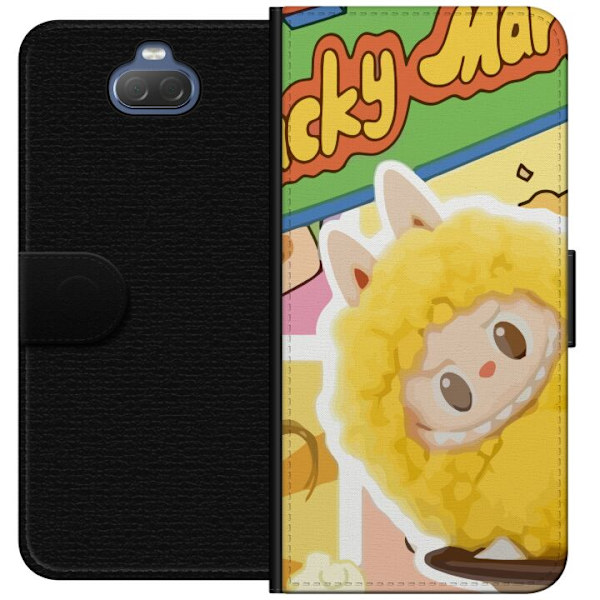 Sony Xperia 10 Plus Lompakkokotelo Labubu Wacky Mart Pop Mart -sarjan keräilyfiguuri Söpö Muotoilu Suosittu Teemalelu Sarja Luova Taidelelu