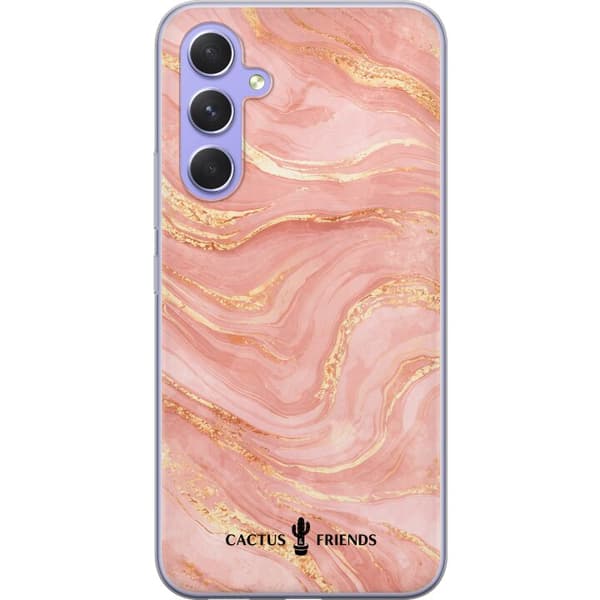 Kompatibelt Mobildeksel til Samsung Galaxy A54 Kaktus og venner – RoseGoldFlow