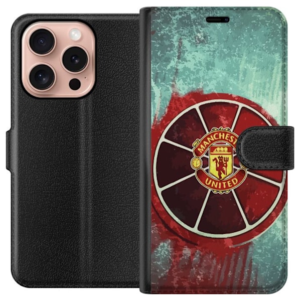 Apple iPhone 16 Pro Lompakkokotelo Manshester United