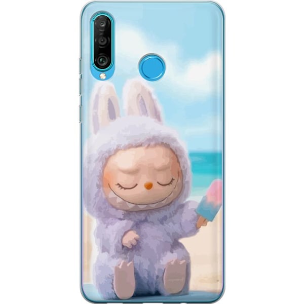 Huawei P30 lite Läpinäkyvä kuori Labubu Vaaleanpunainen Tunnelma
