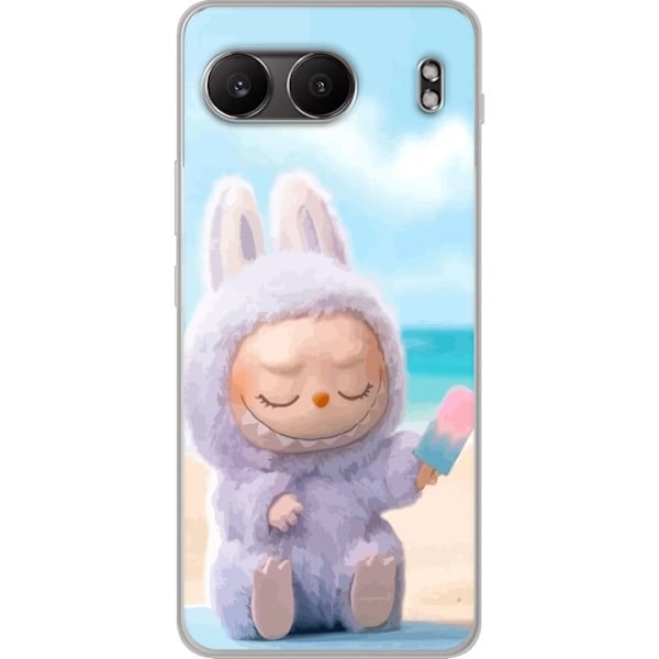 OnePlus Nord 4 Gennemsigtig cover Labubu Lyserød Stemning