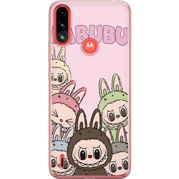 Motorola Moto E7 Power Läpinäkyvä kuori Labubu Classics