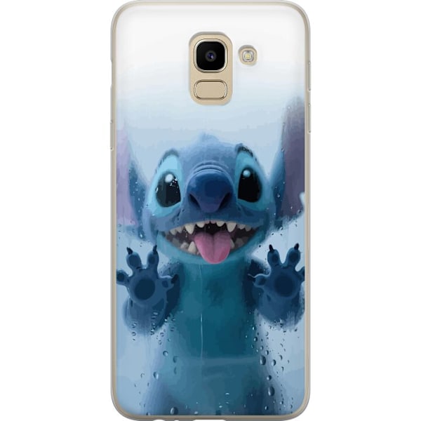 Samsung Galaxy J6 Genomskinligt Skal Stitch Window View – Stitch vid ett fönster i söt stil