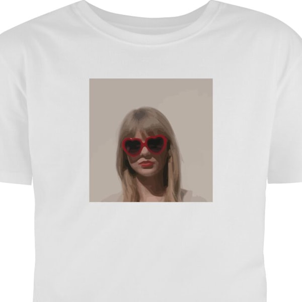 Lasten T-paita | Mukava T-paita Lapsille Taylor Swift valkoinen 9-11 Vuotta