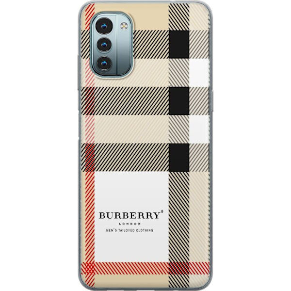 Nokia G11 Läpinäkyvä kuori Burberry