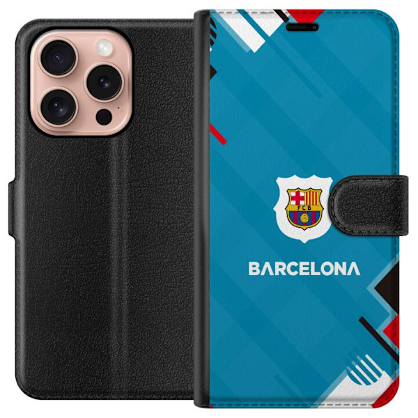 Apple iPhone 16 Pro Lompakkokotelo FC Barcelona