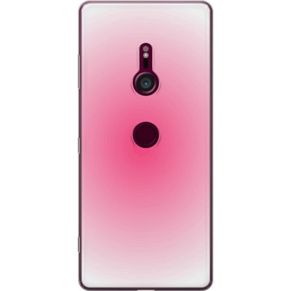 Sony Xperia XZ3 Läpinäkyvä kuori Pinkki Pilvi