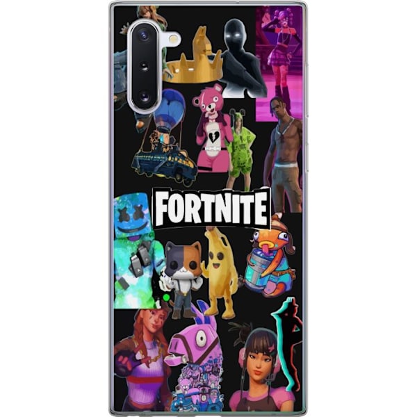 Samsung Galaxy Note10 Läpinäkyvä kuori Fortnite