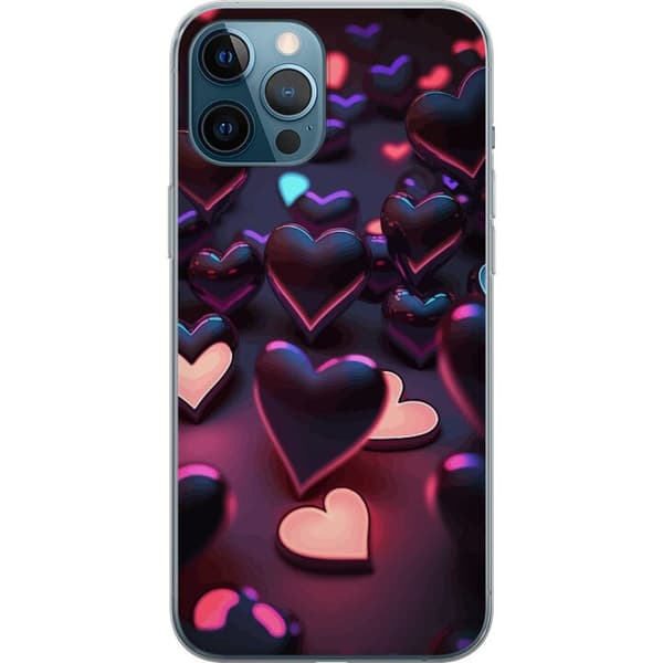 Kompatibel Mobilcover til Apple iPhone 12 Pro Max Midnatshjerter