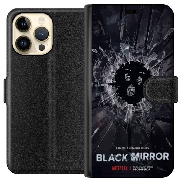 Apple iPhone 15 Pro Max Lommeboketui Black Mirror Sci-Fi Netfl