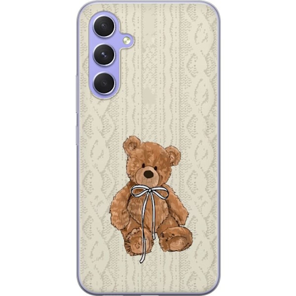 Samsung Galaxy A54 Gennemsigtig cover Lille Teddy – klassisk teddy i enkel design
