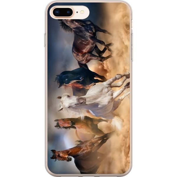 Kompatibelt Mobilskal till Apple iPhone 8 Plus Hästar