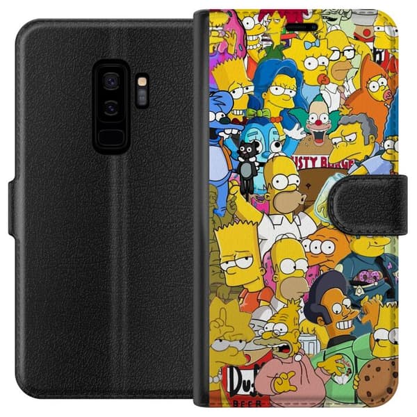 Kompatibel Tegnebogsetui til Samsung Galaxy S9+ Simpsons