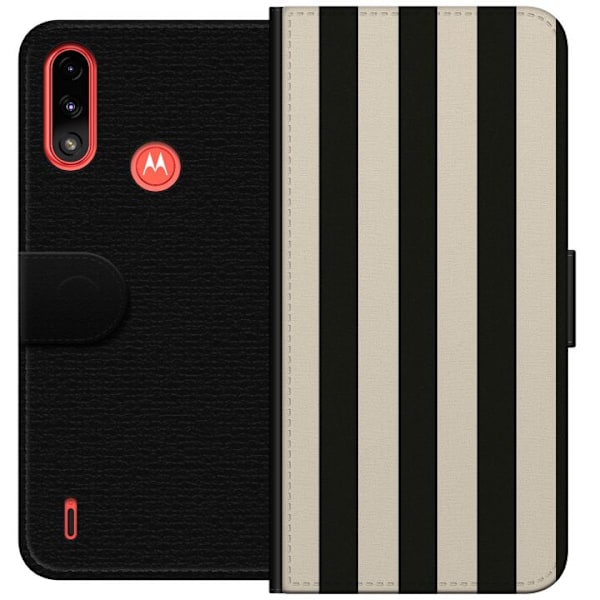 Motorola Moto E7 Power Tegnebogsetui Linje Flow