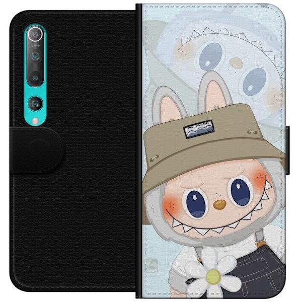 Xiaomi Mi 10 5G Lompakkokotelo Labubu hattuineen - Pop Mart -hahmo Mr. Butcher retrotyylillä ja luonteella