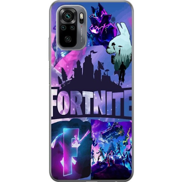 Xiaomi Redmi Note 10 Gennemsigtig cover Fortnite