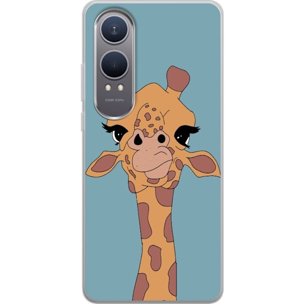 OnePlus Nord CE4 Lite Genomskinligt Skal Giraff