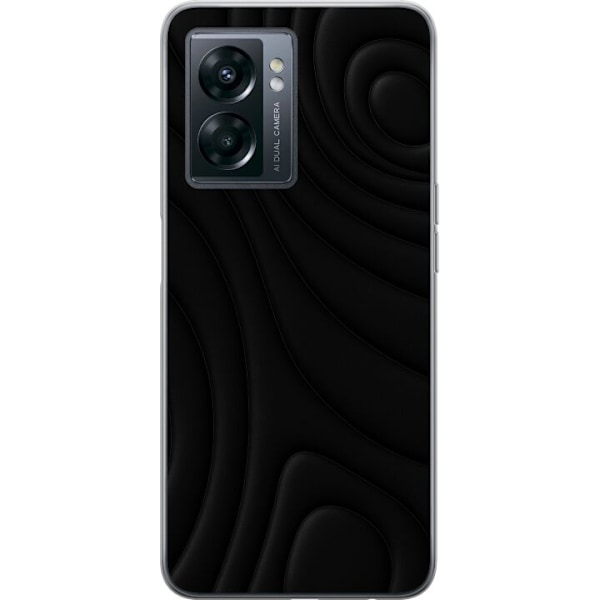 OnePlus Nord N300 Läpinäkyvä kuori Tummat Aallot
