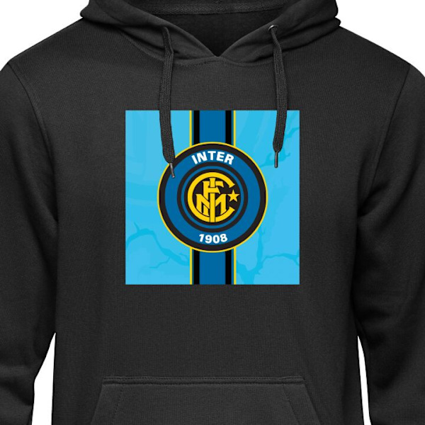 Hoodie för Vuxen | Bekväm Huvtröja Inter Milan svart L