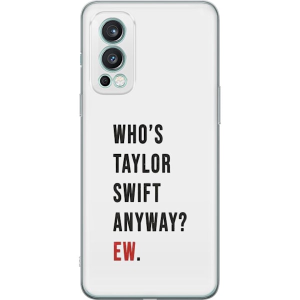 OnePlus Nord 2 5G Läpinäkyvä kuori Taylor Swift