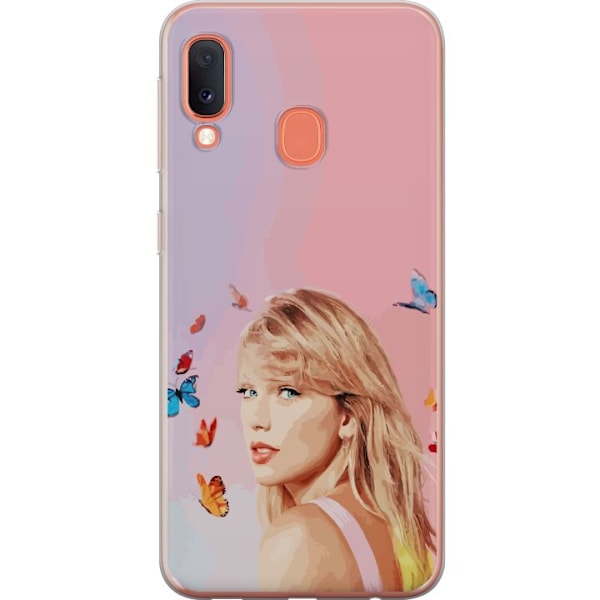 Samsung Galaxy A20e Gennemsigtig cover Taylor Swift Sommerfugl