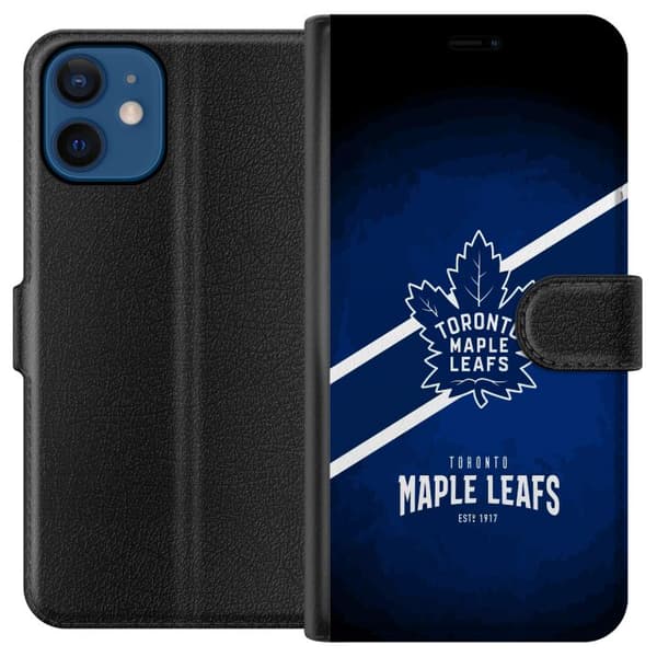 Kompatibelt Plånboksfodral till Apple iPhone 12 Toronto Maple Leafs (NHL)