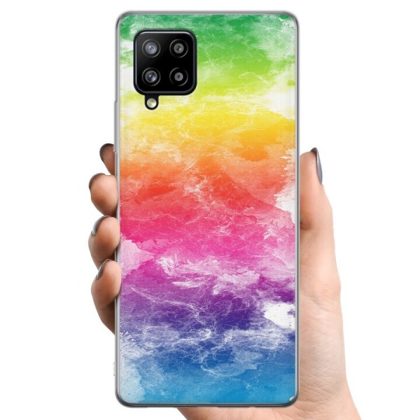 Samsung Galaxy A42 5G TPU Mobilcover Vandfarvet Fade