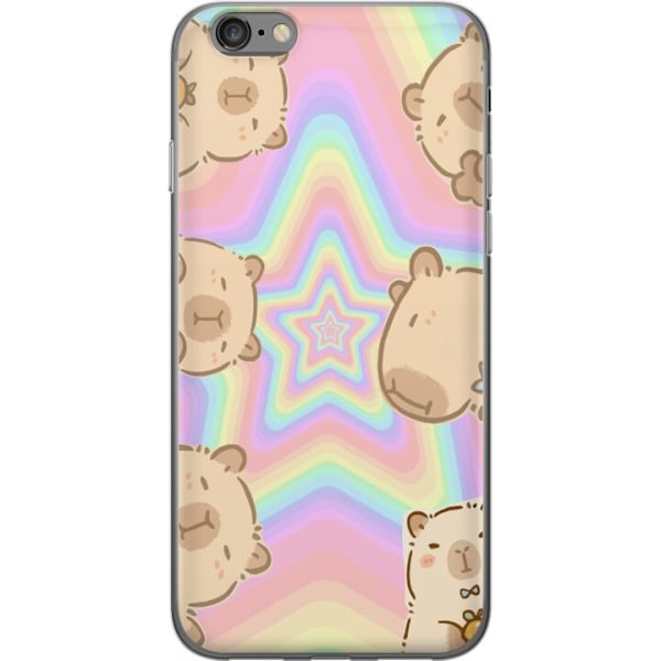 Apple iPhone 6 Läpinäkyvä kuori Kawaii Capybara Galaxy Söp