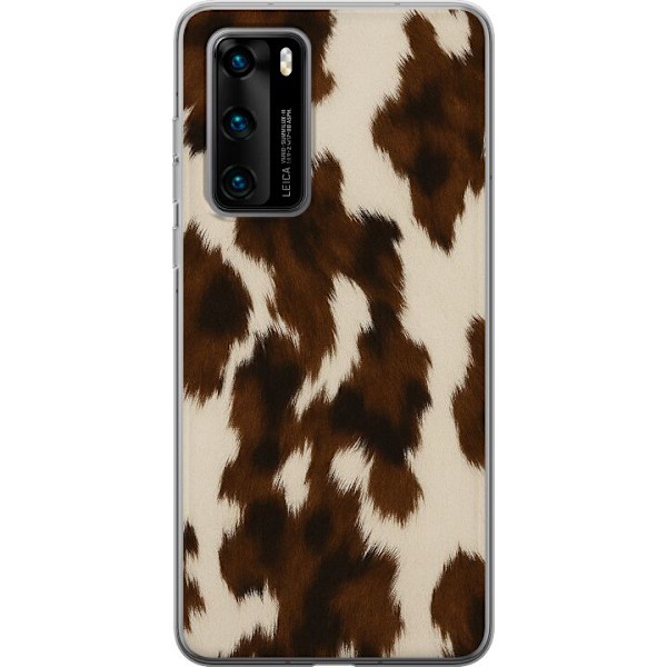 Huawei P40 Gennemsigtig cover Farve Sprøjt