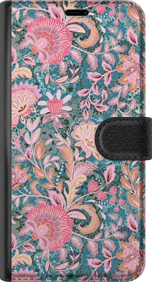 Kompatibelt Lommeboketui til OnePlus Nord CE6 Rosa blomsterboho rosa